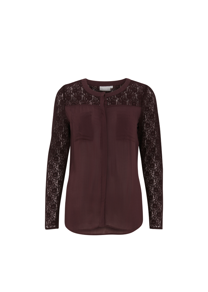 Fransa | Lace Detail Blouse