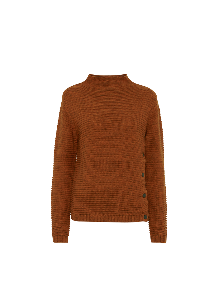 Fransa | Ribbed Funnel Neck