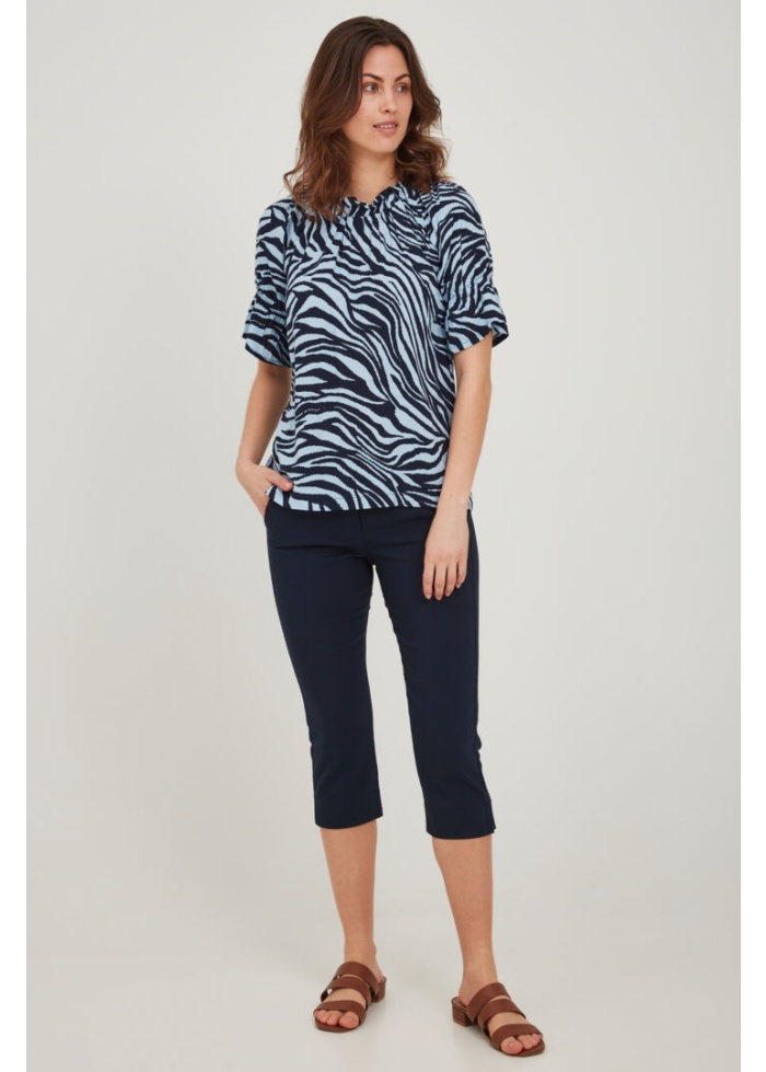 Fransa | Zebra Print Top