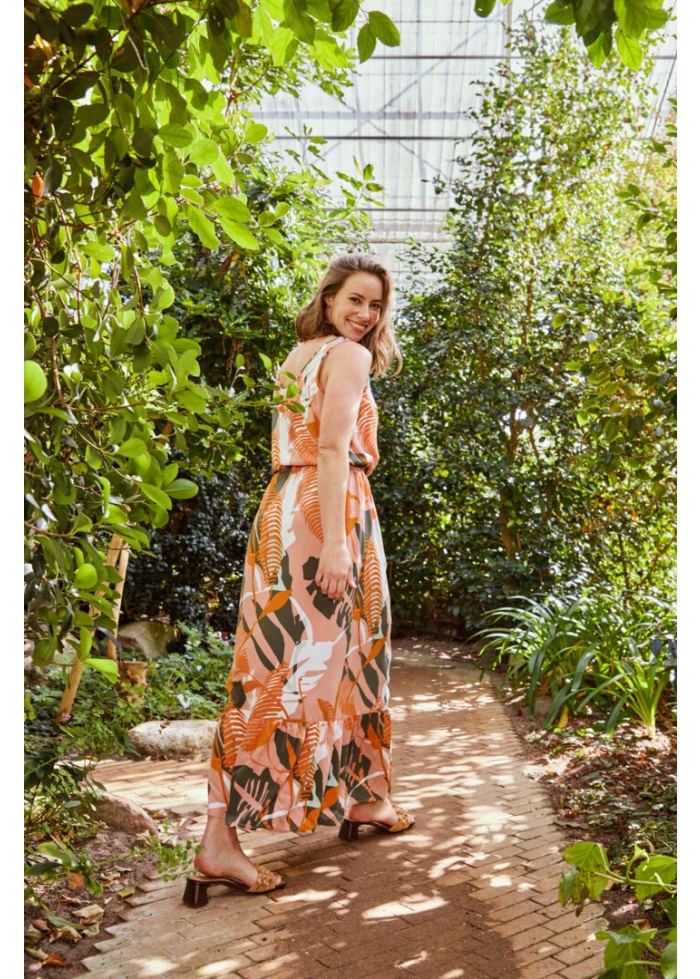 Fransa | Palm Maxi Dress