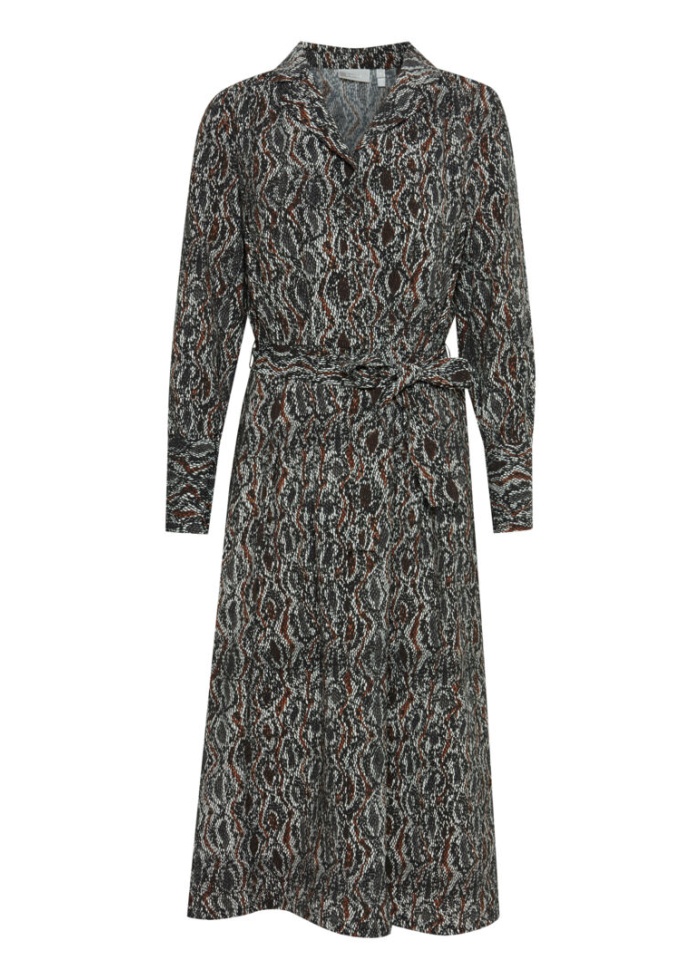 Fransa | Snake Print Dress