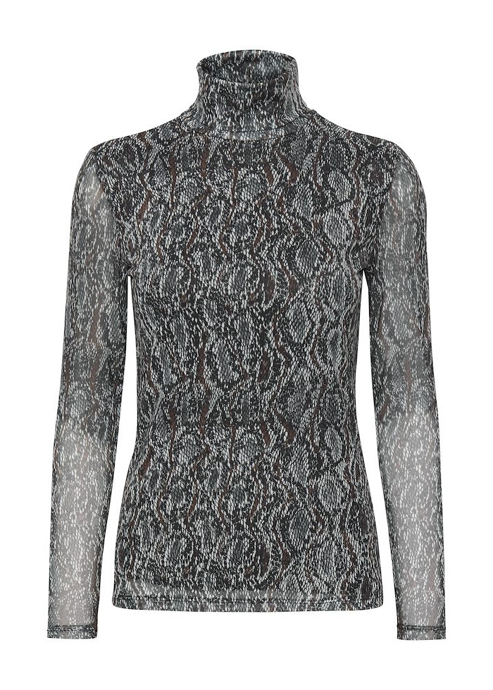 Fransa | Snake Print Top