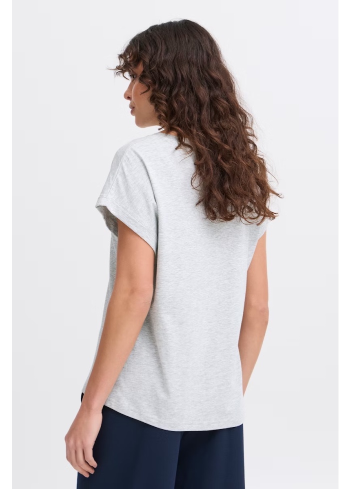 Fransa | FrEdena Grey T-Shirt
