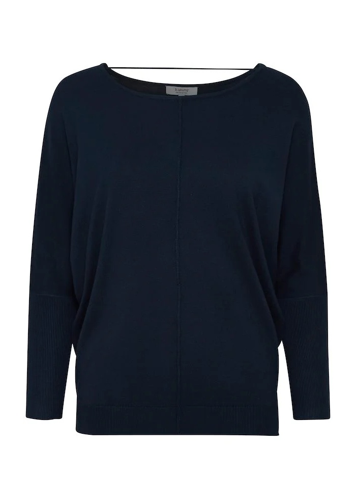 b.young | ByPimba Navy Batwing Jumper