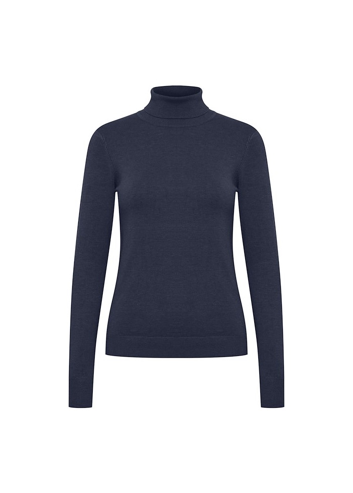 b.young | ByMmorla Navy  Roll Neck Jumper