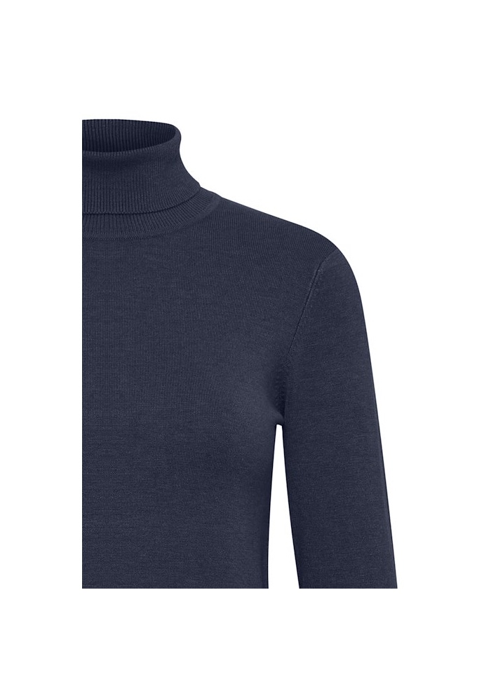 b.young | ByMmorla Navy  Roll Neck Jumper