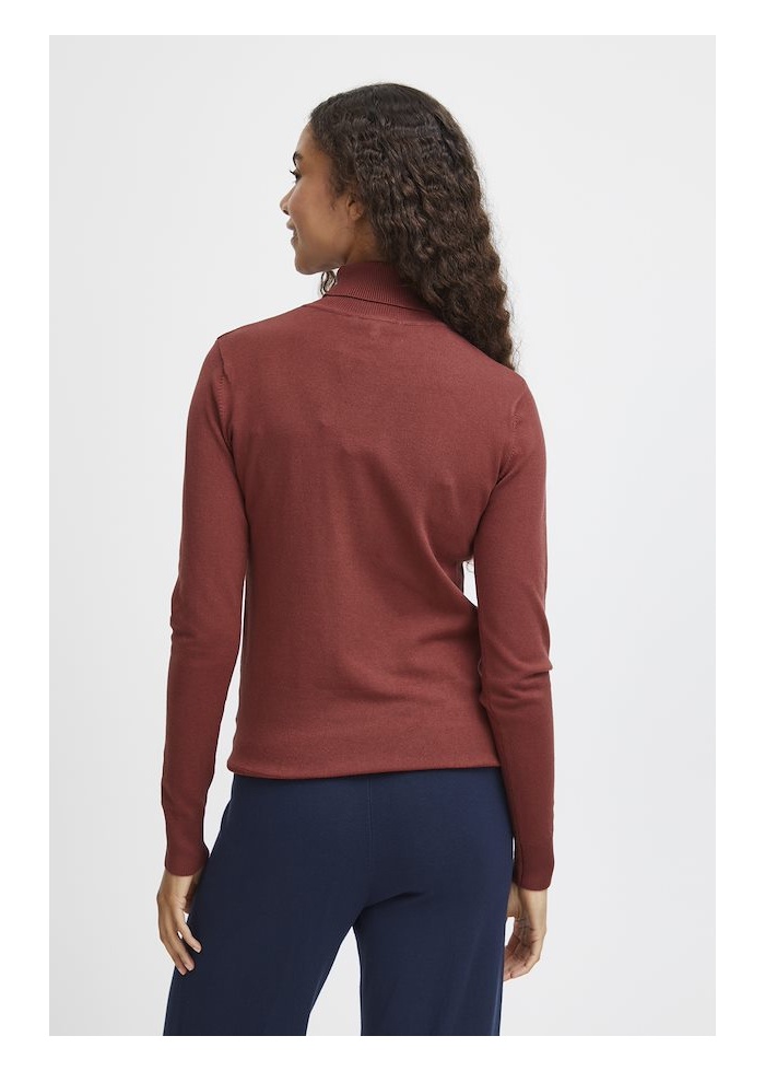 b.young | ByMmorla Rust Roll Neck Jumper