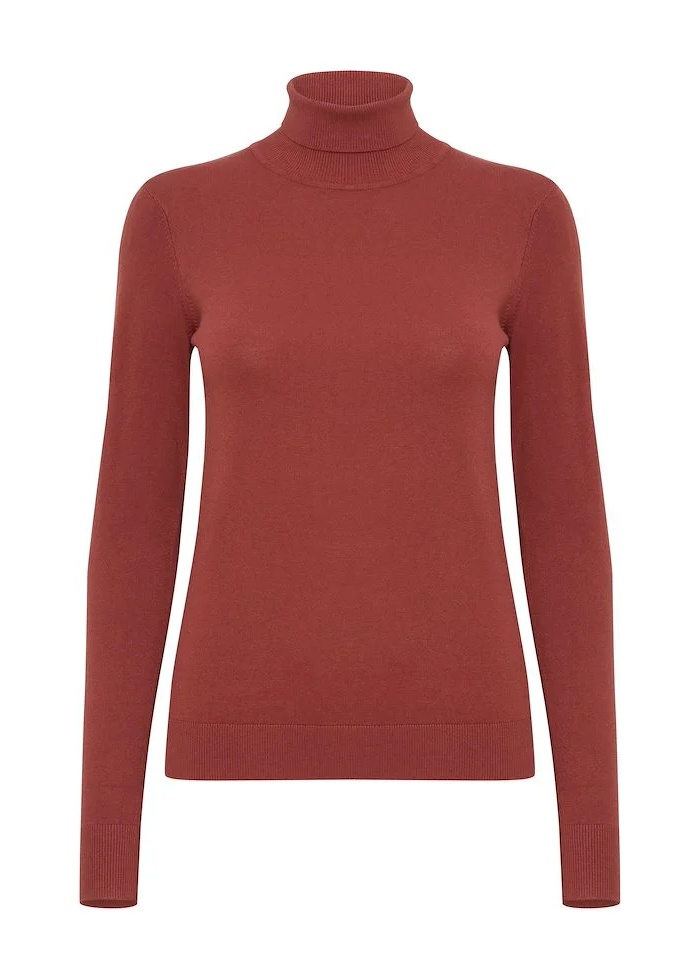 b.young | ByMmorla Rust Roll Neck Jumper