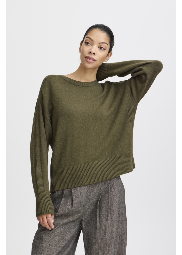 b.young | ByManina Khaki Jumper