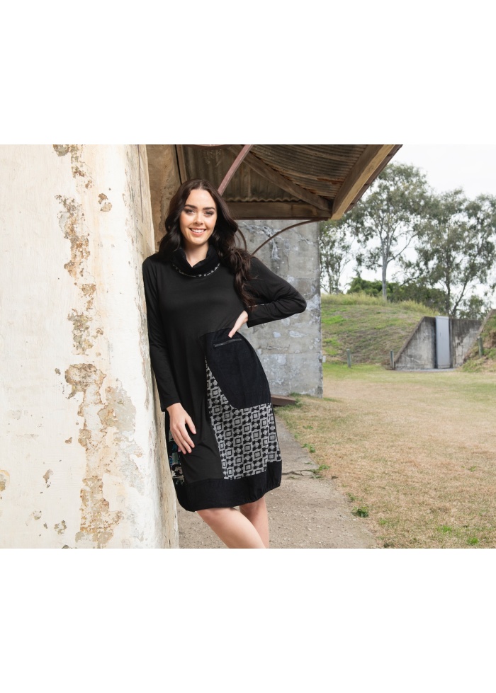 Orientique | Mozart Asymmetric Patch Dress