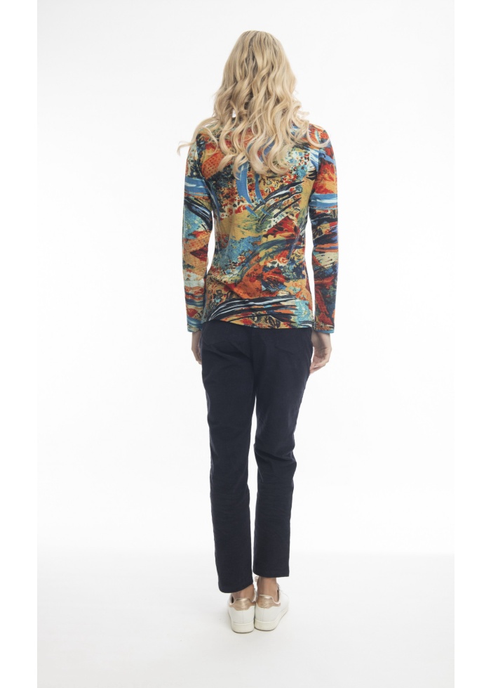 Orientique | Long Sleeve V-Neck Top