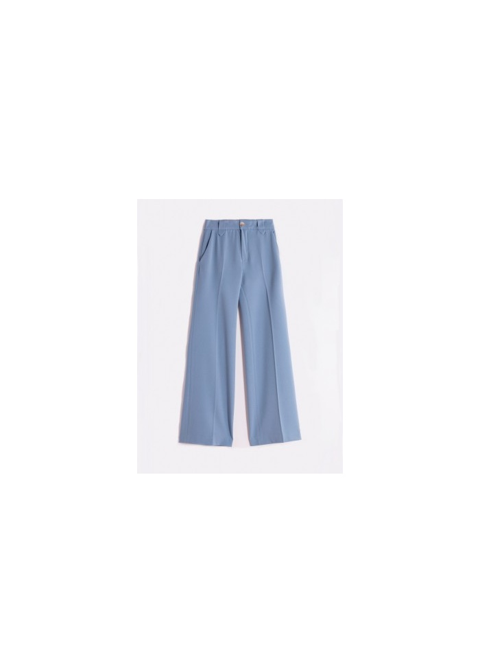 Vilagallo | Pantalon Uma Blue Crepe