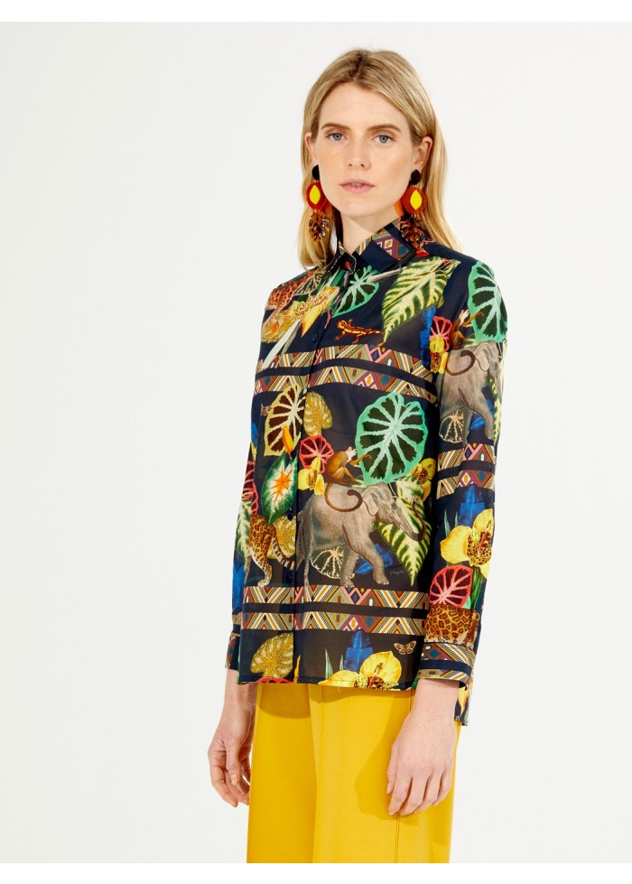 Vilagallo | Animal Print Shirt