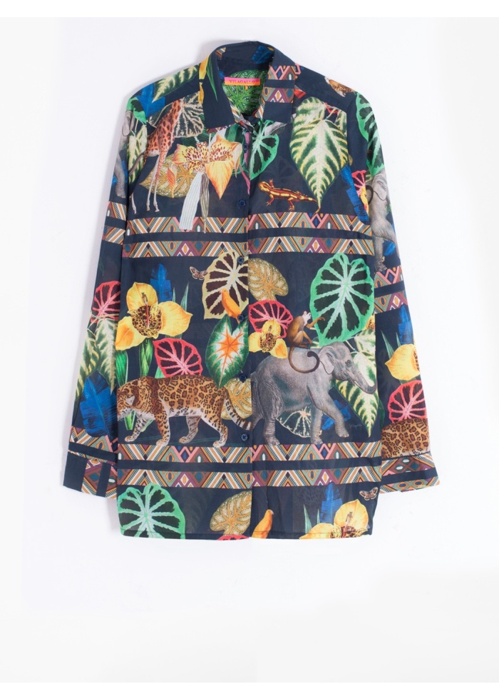 Vilagallo | Animal Print Shirt