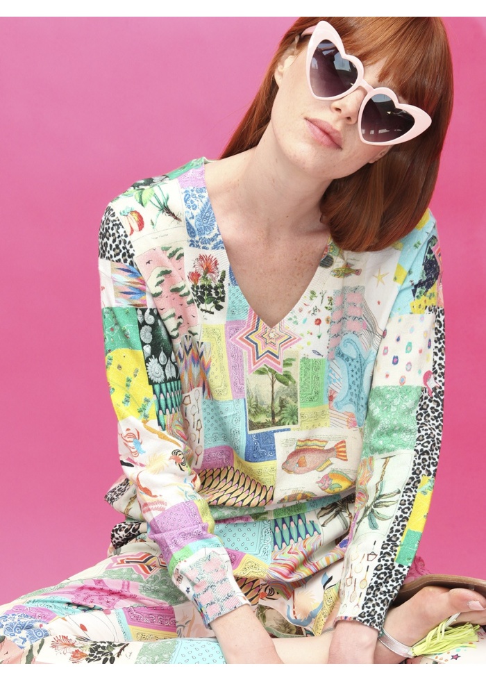 Vilagallo | Knitwear Lara Patchwork 