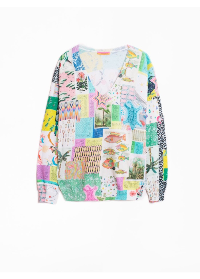 Vilagallo | Knitwear Lara Patchwork 