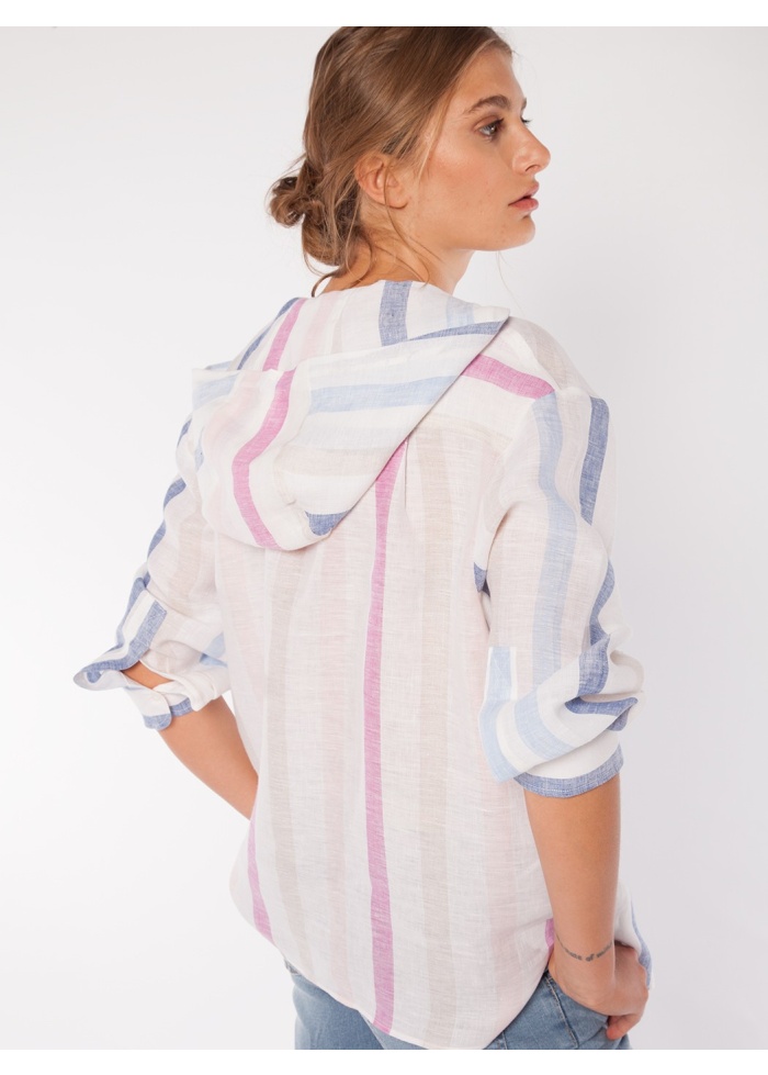 Vilagallo | Shirt Jil Linen Stripe