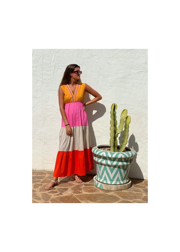 Vilagallo | Gadea Mandarine Dress