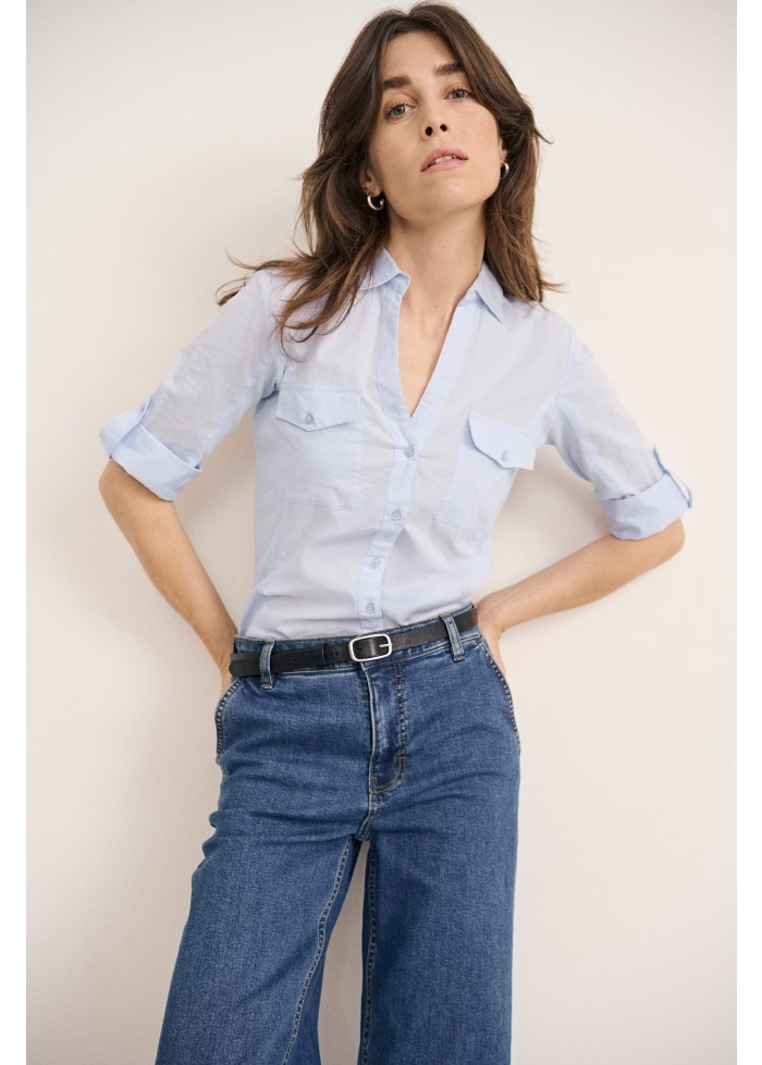 Part Two | Cortnia Blue Shirt