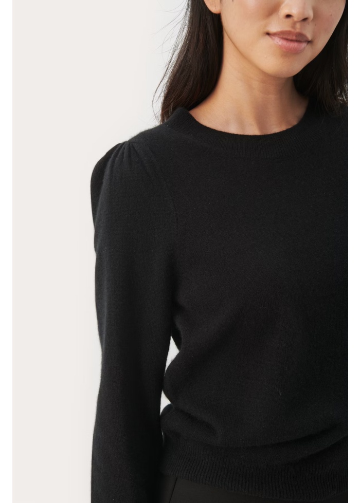 Part Two | Evina Black Cashmere Jumper