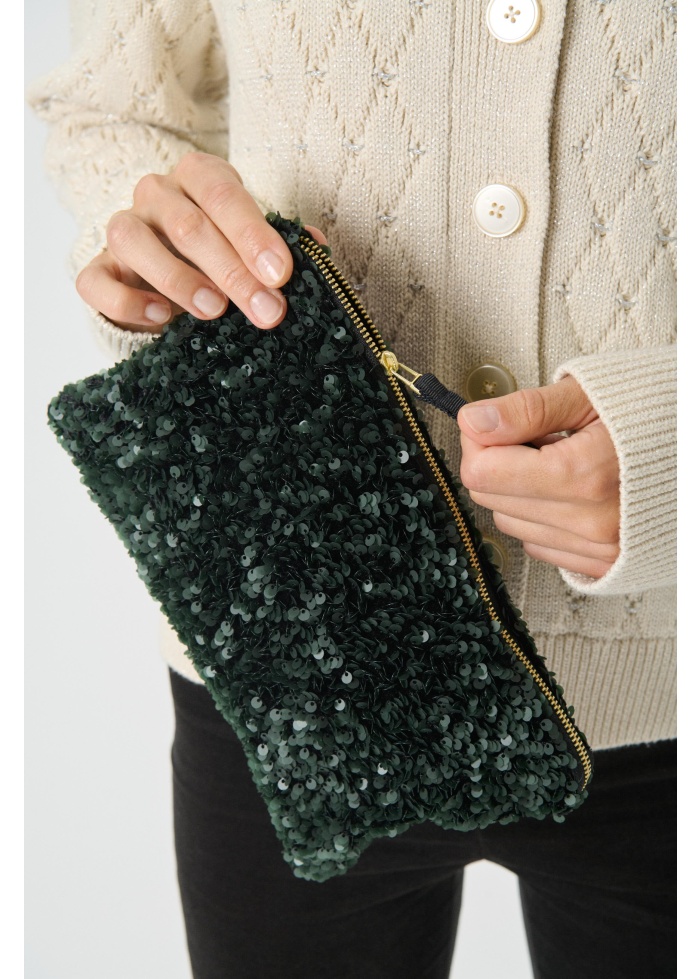 Part Two | Denia Green Clutch Bag