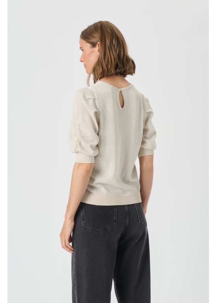 Part Two | Varaia Off White Shimmer Top