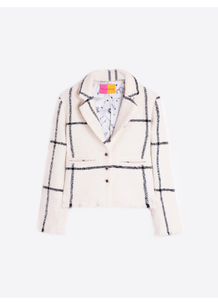 Vilagallo | Elvira Check Wool Jacket