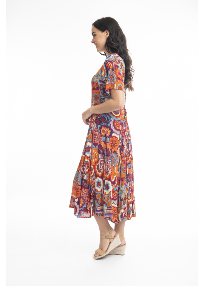Orientique | Pissouri Godet Dress