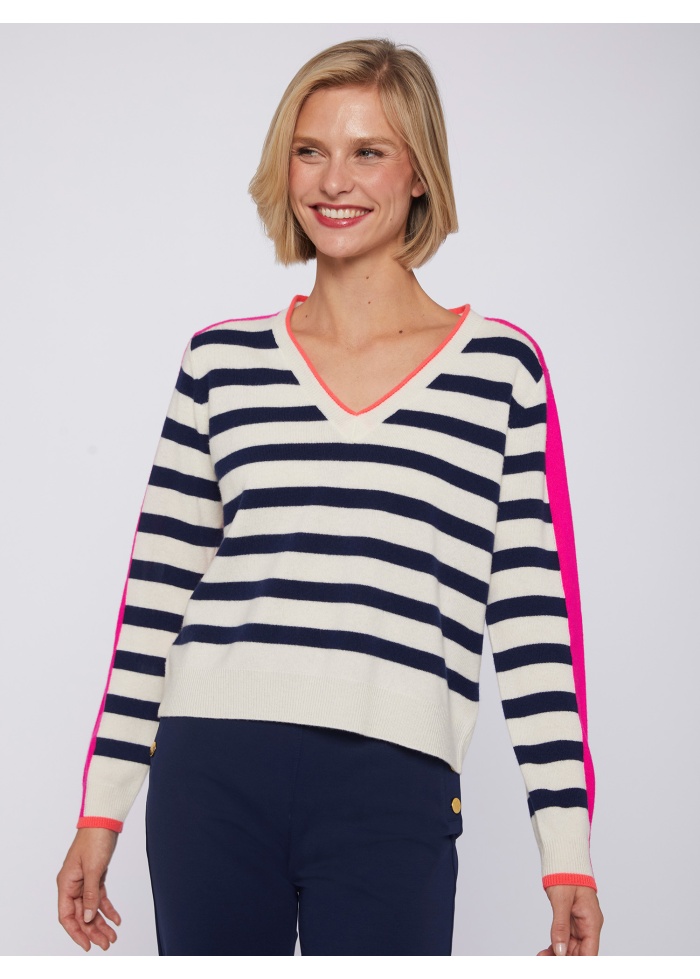 Vilagallo | Contrasting Stripe Jumper