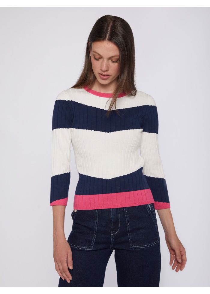 Vilagallo | Textured Rib Jumper