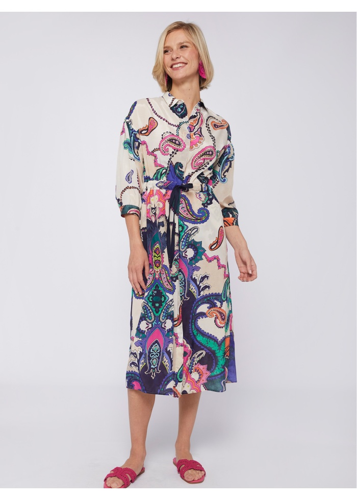Vilagallo | Lipa Maxi Paisley Dress