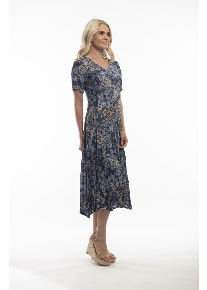 Orientique | Lamu Godet Dress