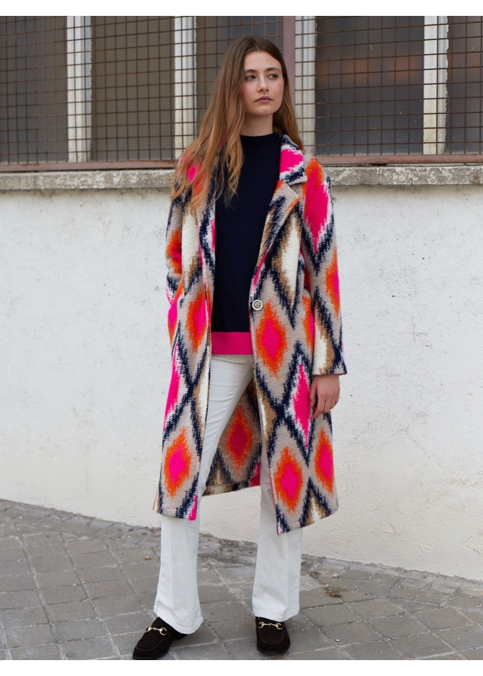 Vilagallo | Siena Ikat Lana Punto Coat
