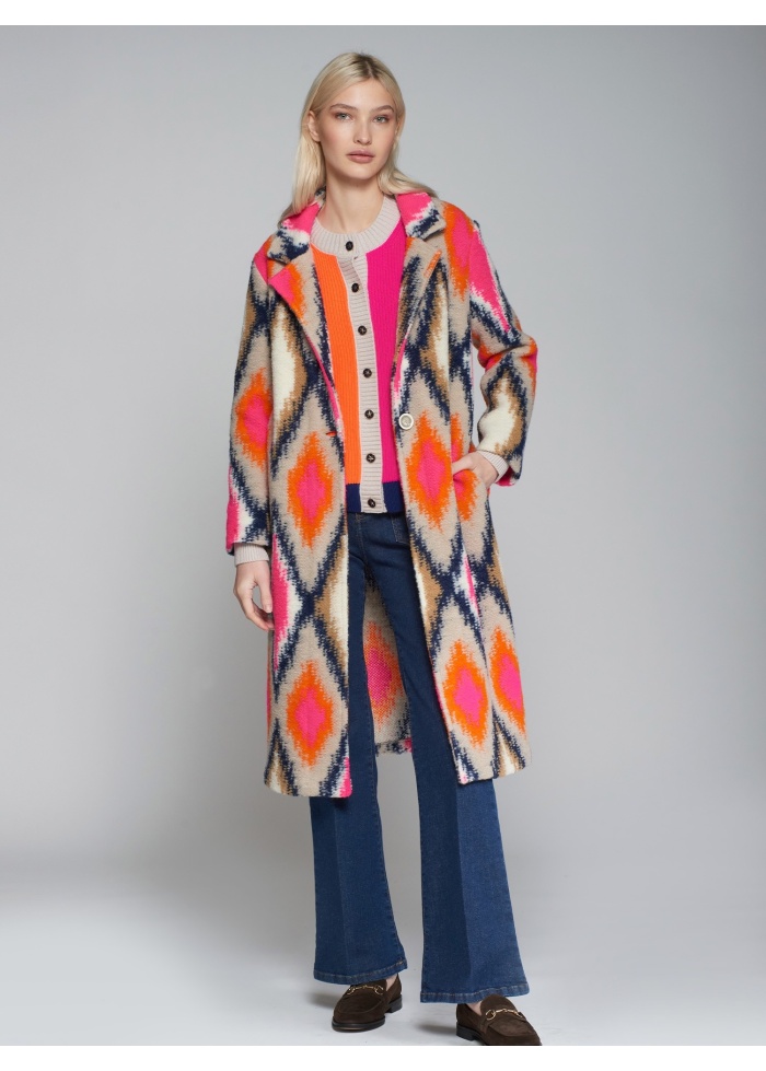 Vilagallo | Siena Ikat Lana Punto Coat