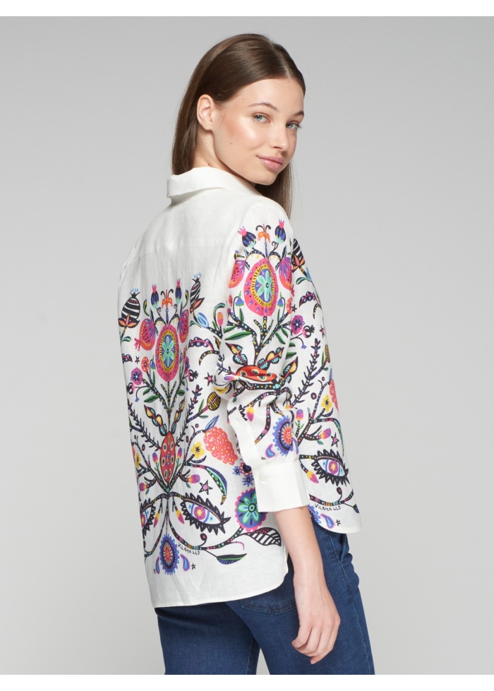 Vilagallo | Shirt Isa Arbol de La Vida Lino