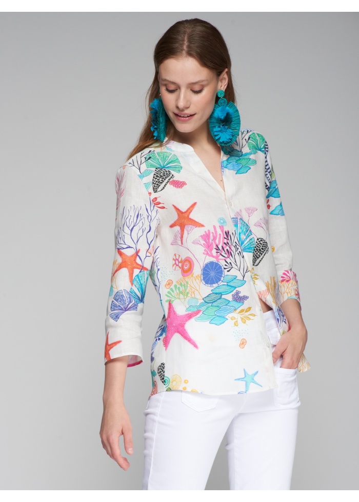 Vilagallo | Juliet Motivos Marino Shirt