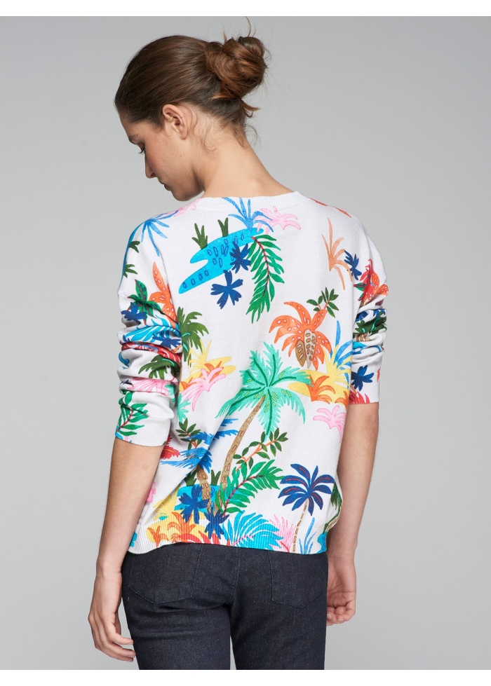 Vilagallo | Estampado Manga Larga Palmera Jumper