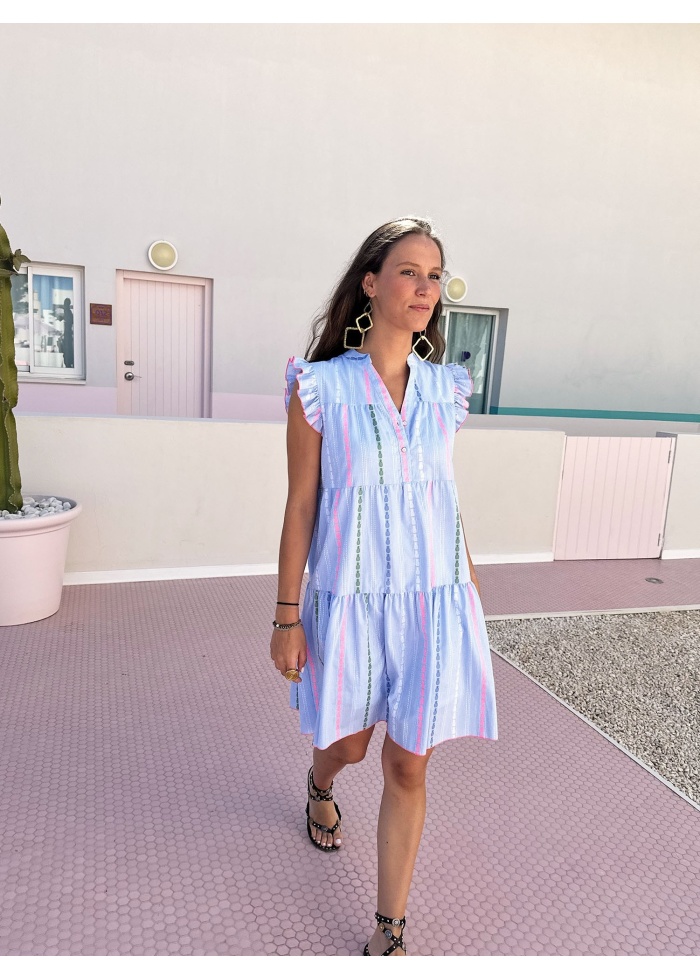 Vilagallo | Margos Azul Pinas Dress