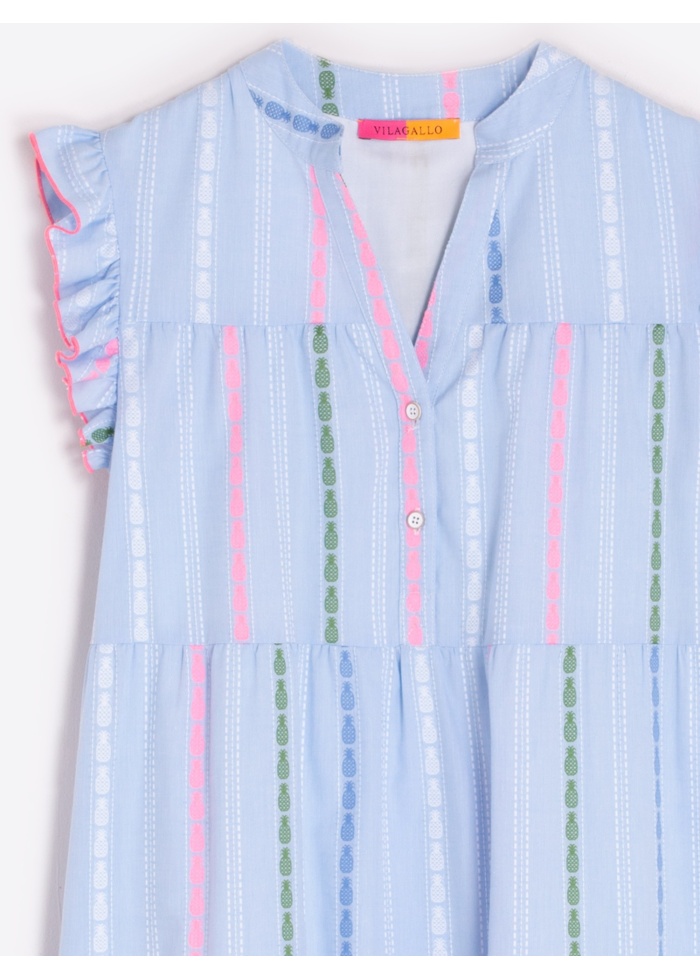 Vilagallo | Margos Azul Pinas Dress