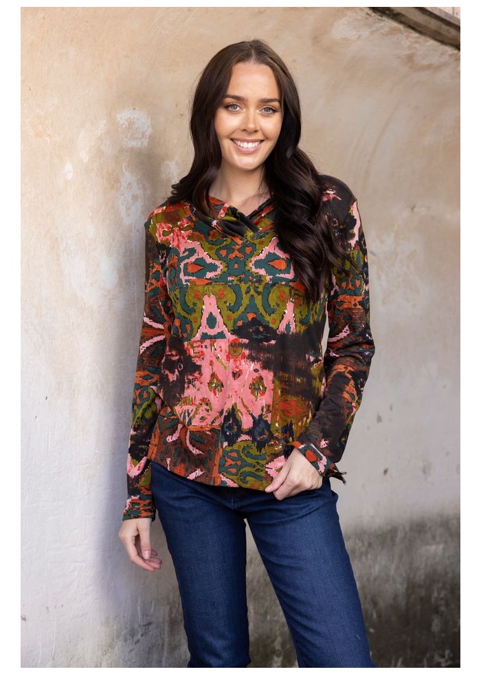 Orientique | Diamonds Cowl Top