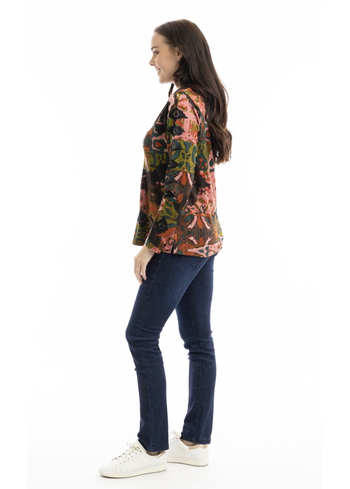 Orientique | Diamonds Cowl Top