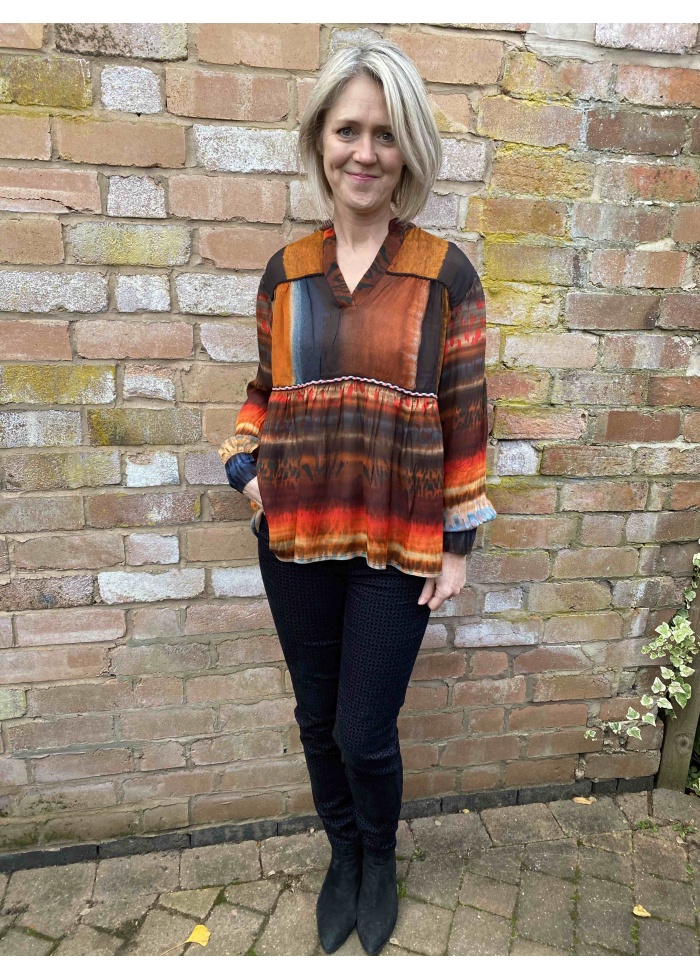 Blank | Silky loose top