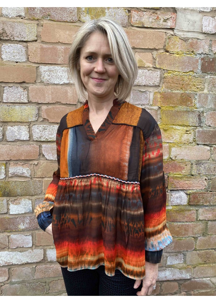 Blank | Silky loose top