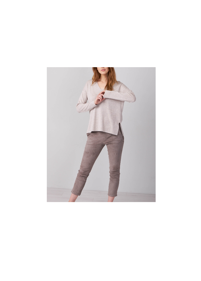 Repeat | V-Neck Cotton Blend Sweater