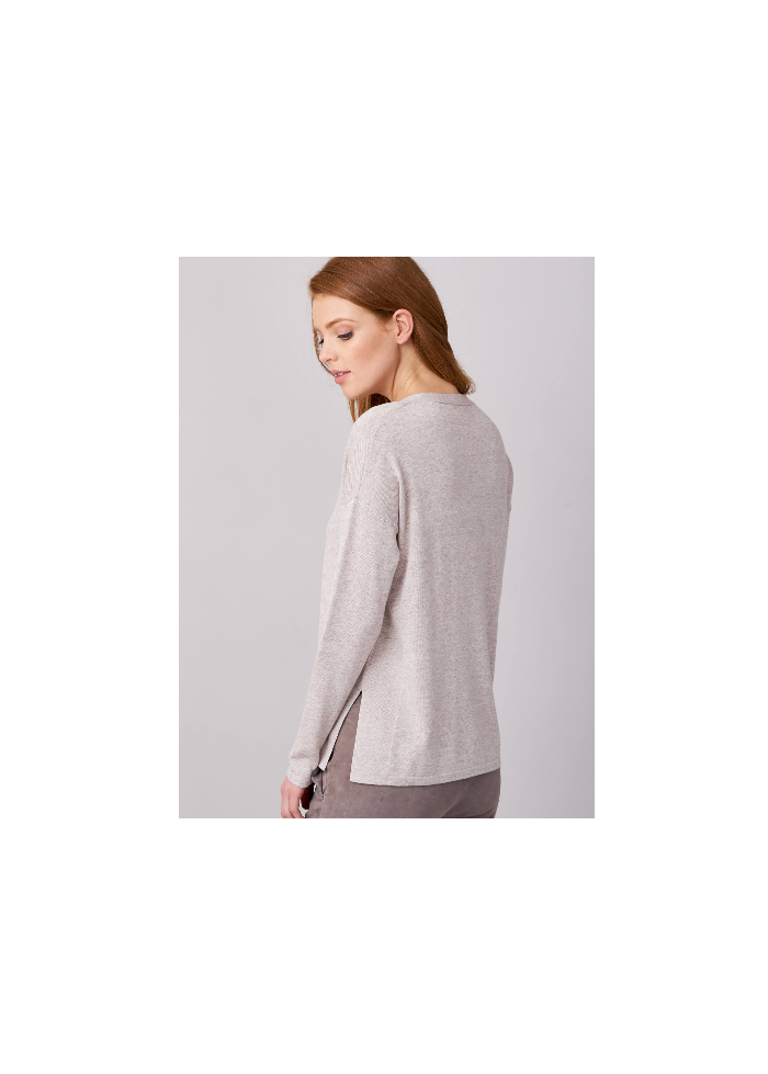 Repeat | V-Neck Cotton Blend Sweater