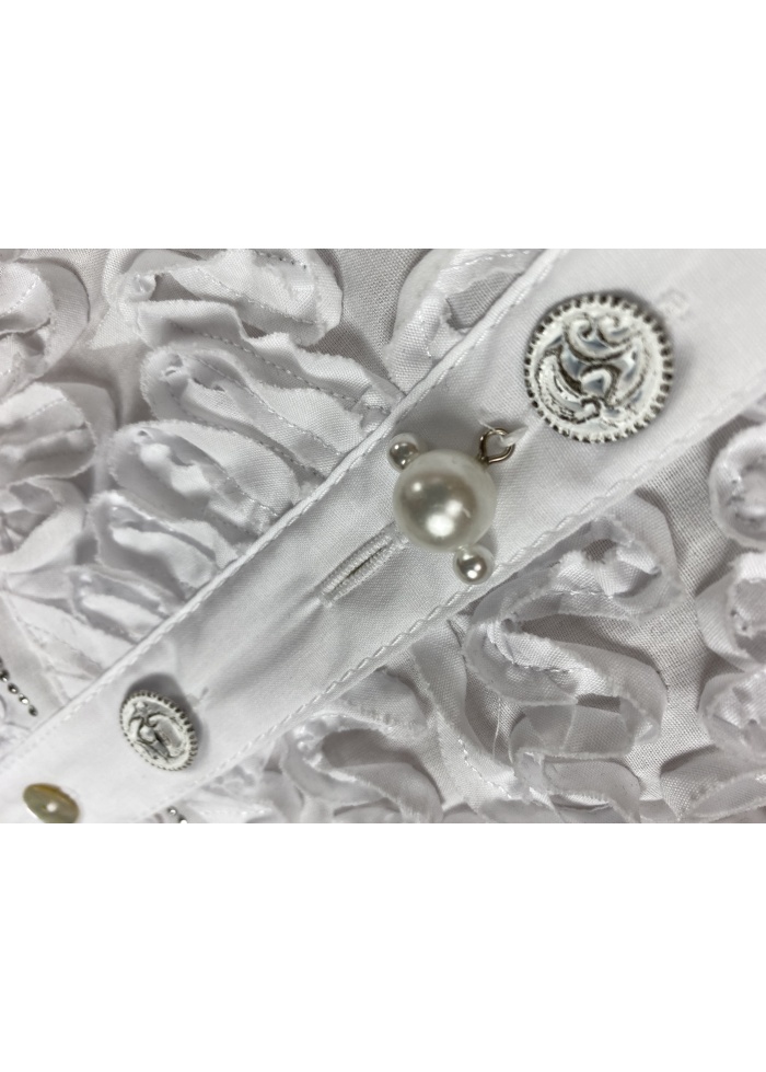 Just White | Pearl Button Shirt