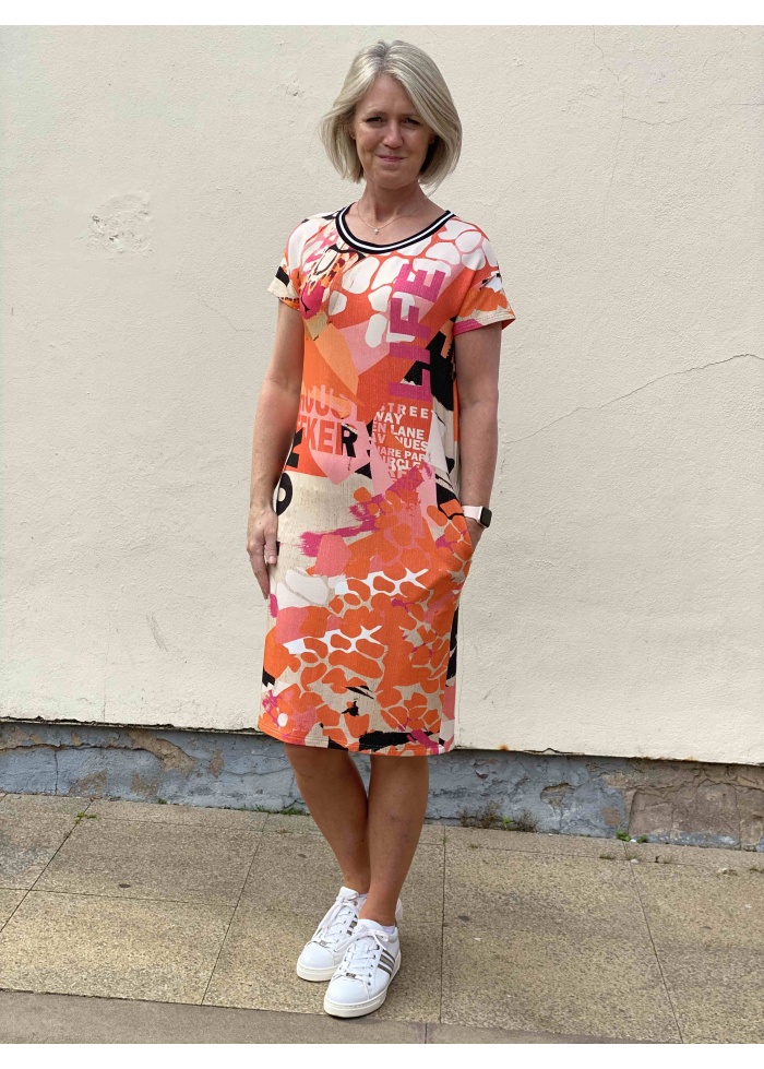 Just White | Graphic Print Dress