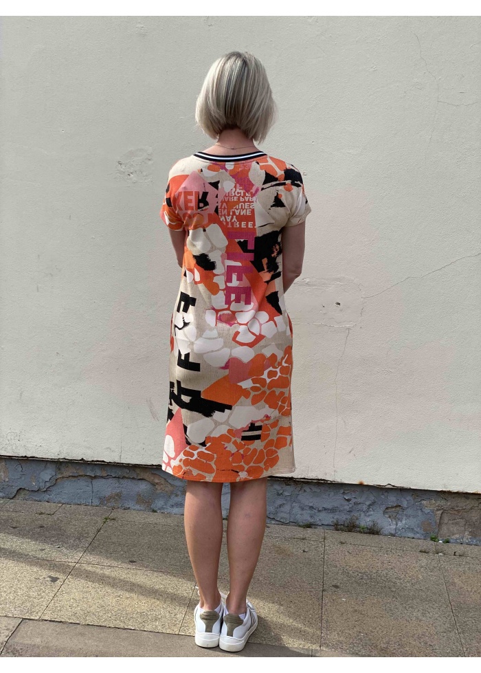 Just White | Graphic Print Dress