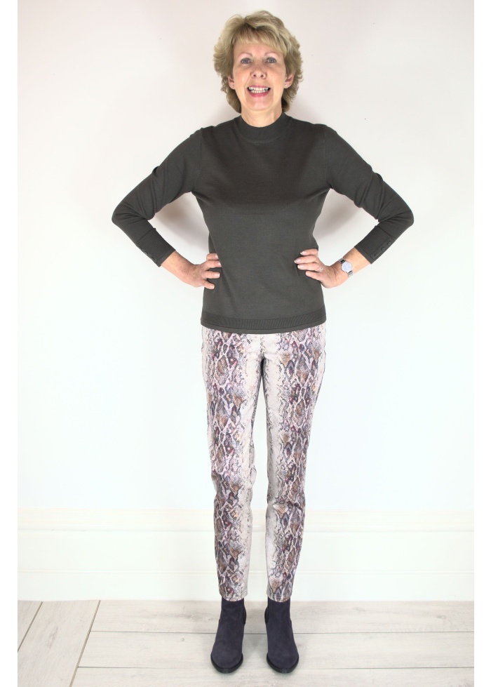 Robell | Rose Snake Pattern Trouser