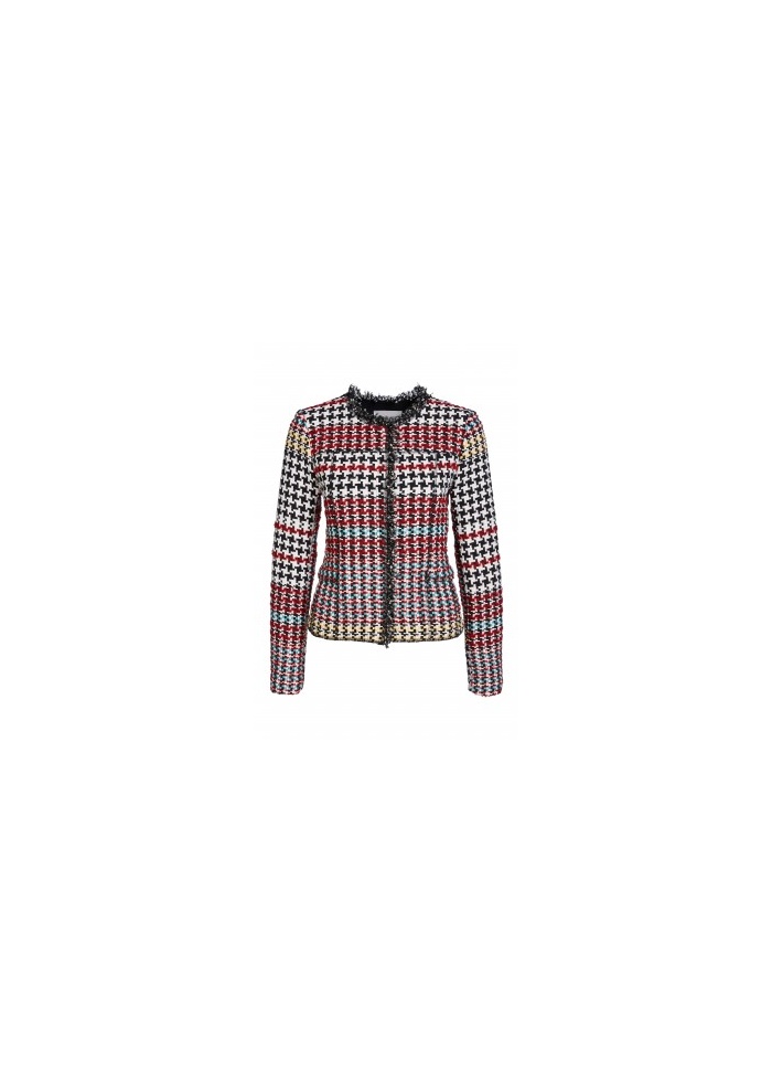Oui | Tweed Crop Jacket